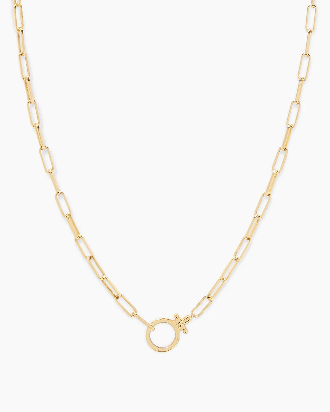 YELLOW GOLD PAPERCLIP LINK NECKLACE - Nelson's Jewelers